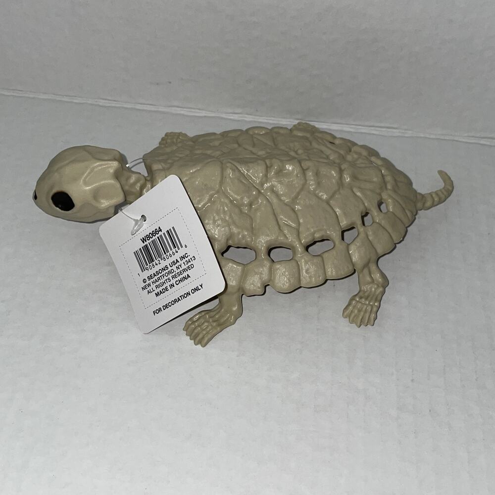 Copied - 8" TURTLE SKELETON SPOOKY BONEZ ANIMAL HALLOWEEN PROP DECORATION